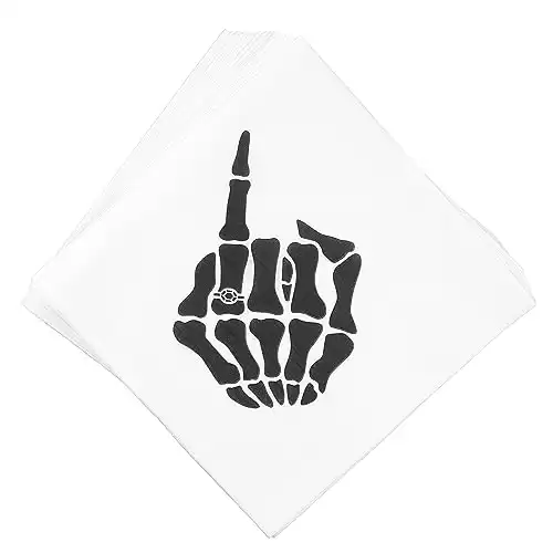 Halloween Ring Finger Bachelorette Party Napkins