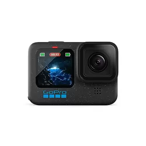 GoPro HERO12 Black - Waterproof Action Camera with 5.3K60 Ultra HD Video, 27MP Photos, HDR, 1/1.9